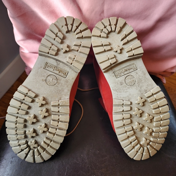 Timberland Waterproof Men's Red Work Boots - Picture 3 of 6